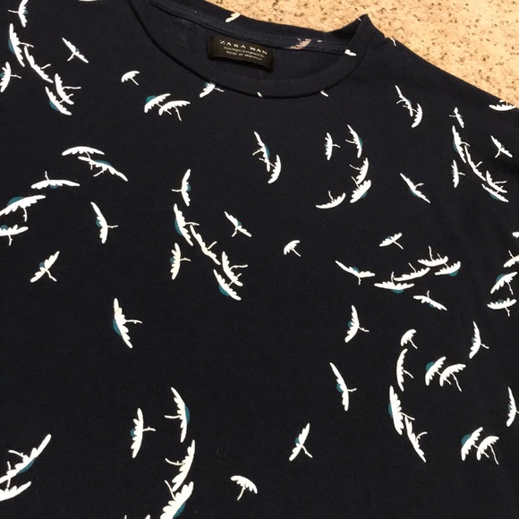 NEW Zara Man Graphic T-Shirt - Picture 2 of 4